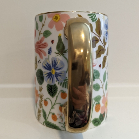 Rifle Paper Co. Floral Ceramic Mug with Gold Handle - Picture 5 of 6